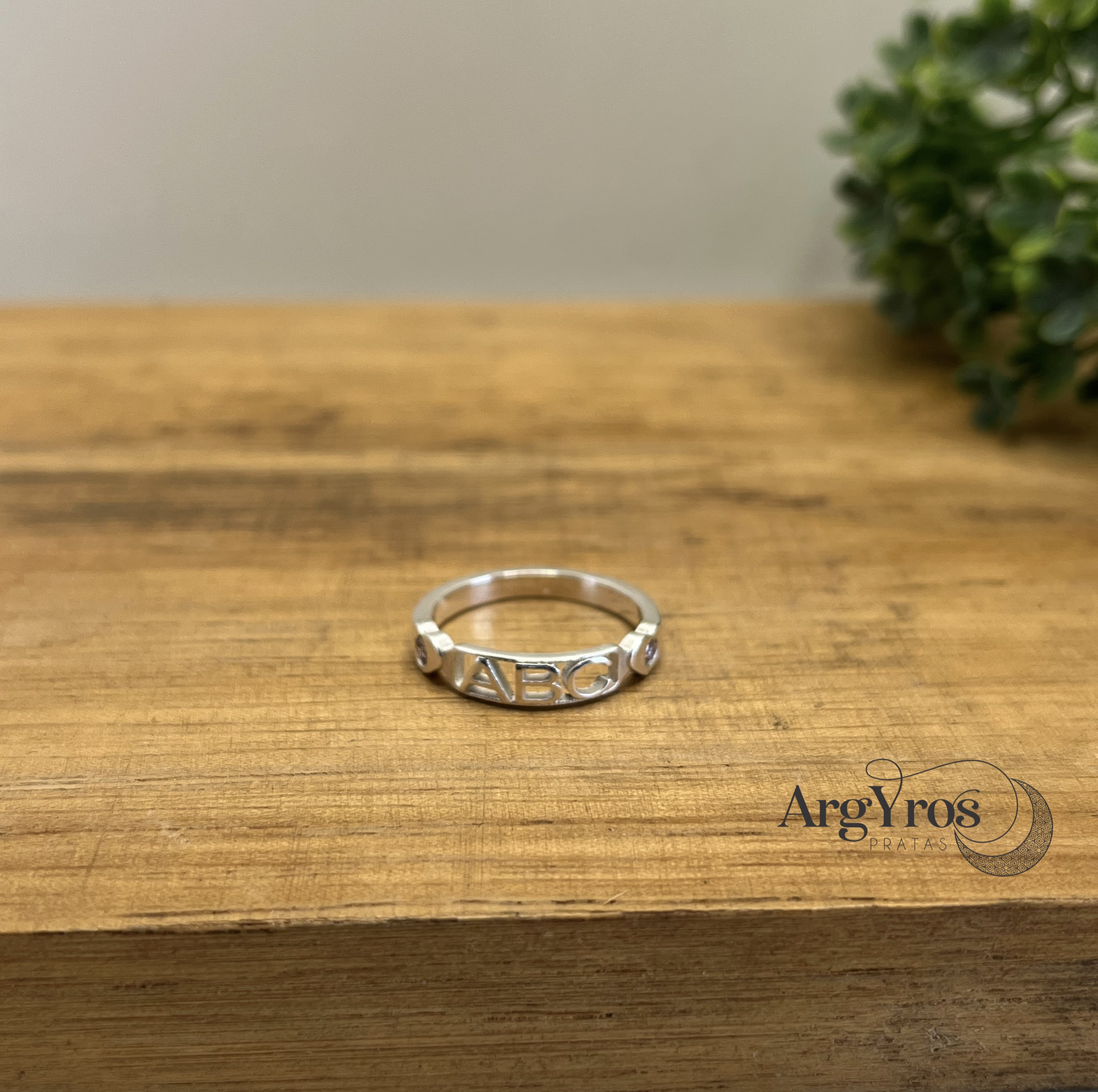 Anel ABC Cravejado 