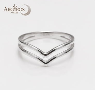 Anel Chevron Dois Fios