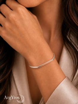 Bracelete Chapa Retangular Liso