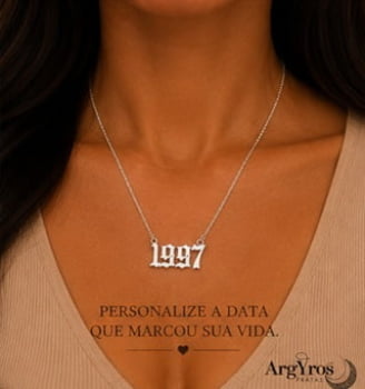 Colar data que marcou sua vida Colar data que marcou sua vida