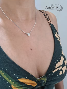 Colar Pedra Gota