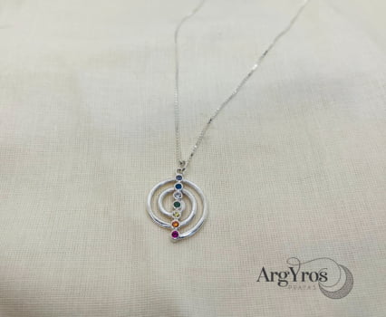 Colar Pingente Reiki 7 Chackras 