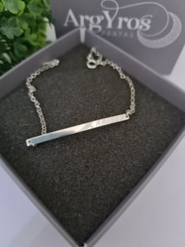 Pulseira Plaquinha Personalizada