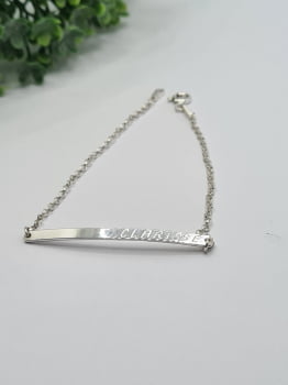 Pulseira Plaquinha Personalizada