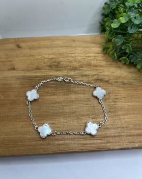 Pulseira Trevo Madrepérola 