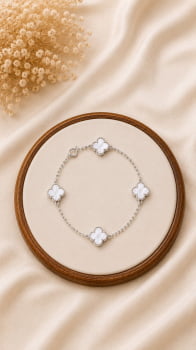 Pulseira Trevo Madrepérola